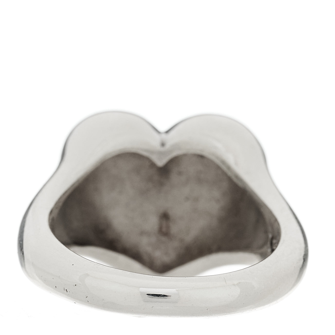 Sterling Silver Heart Door Knocker Ring 49 4.75