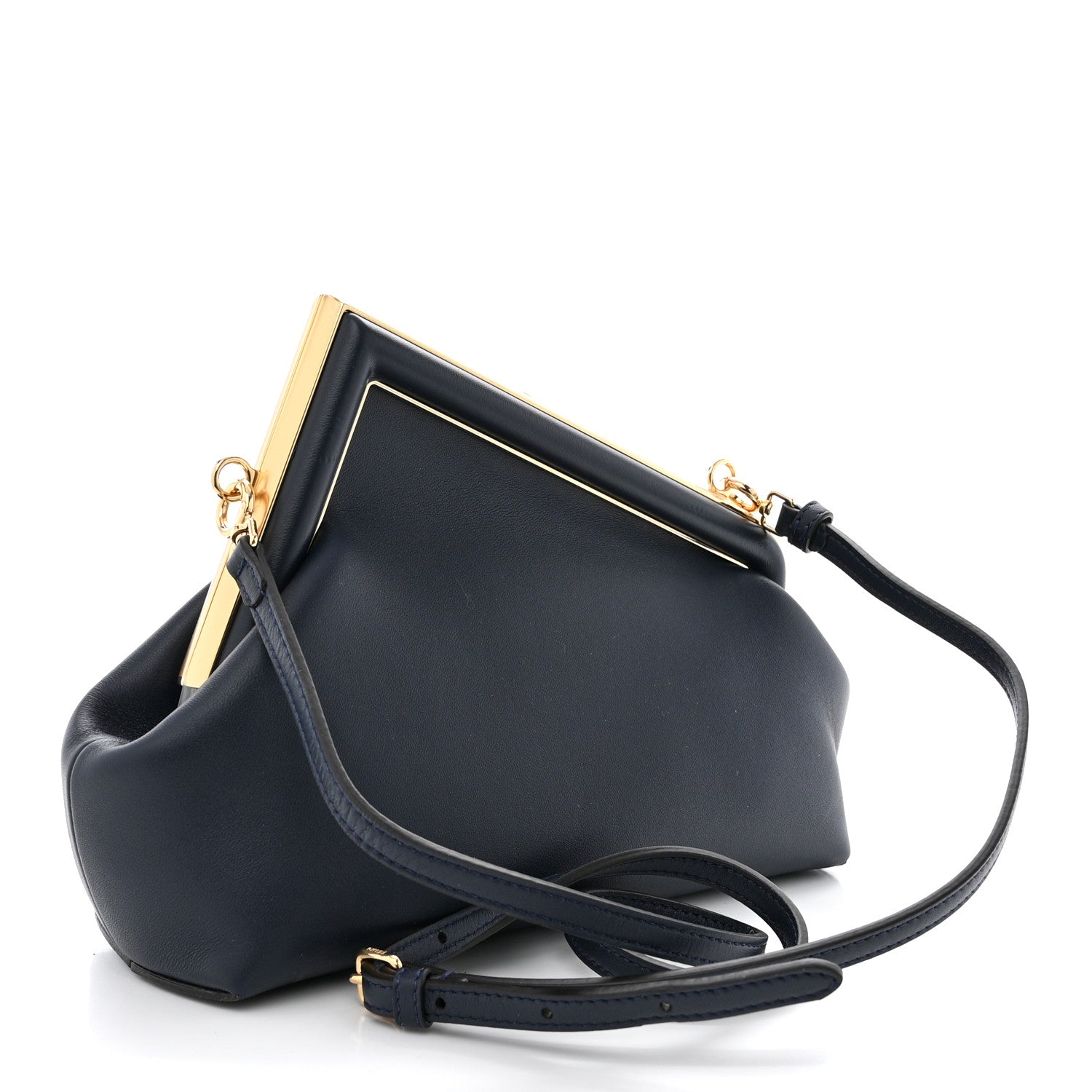 Fendi Shiny Nappa Medium Fendi First Dark Blue 3 of 10