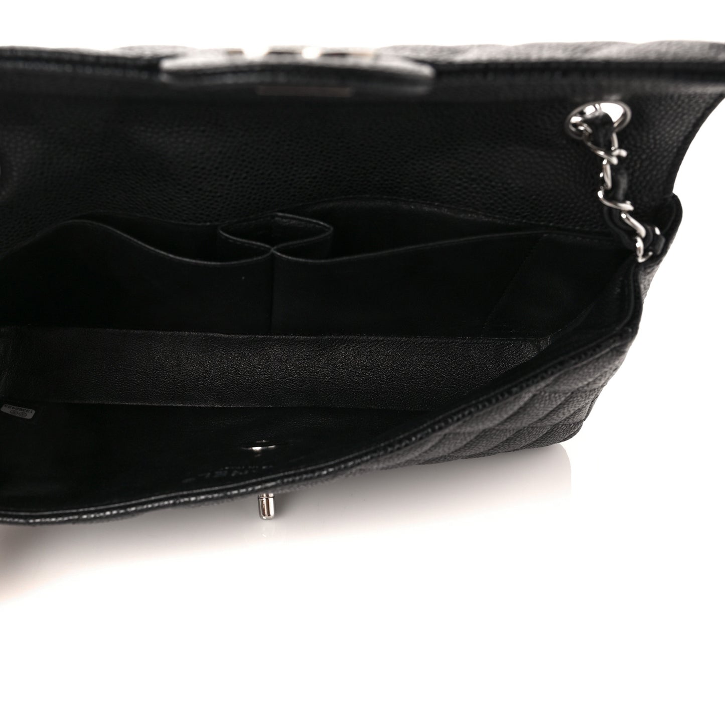 Caviar Quilted East West Flap Black