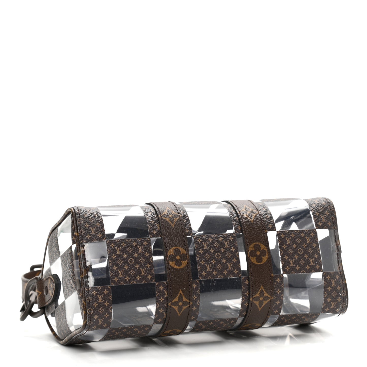 PVC Monogram Chess Keepall Bandouliere 25