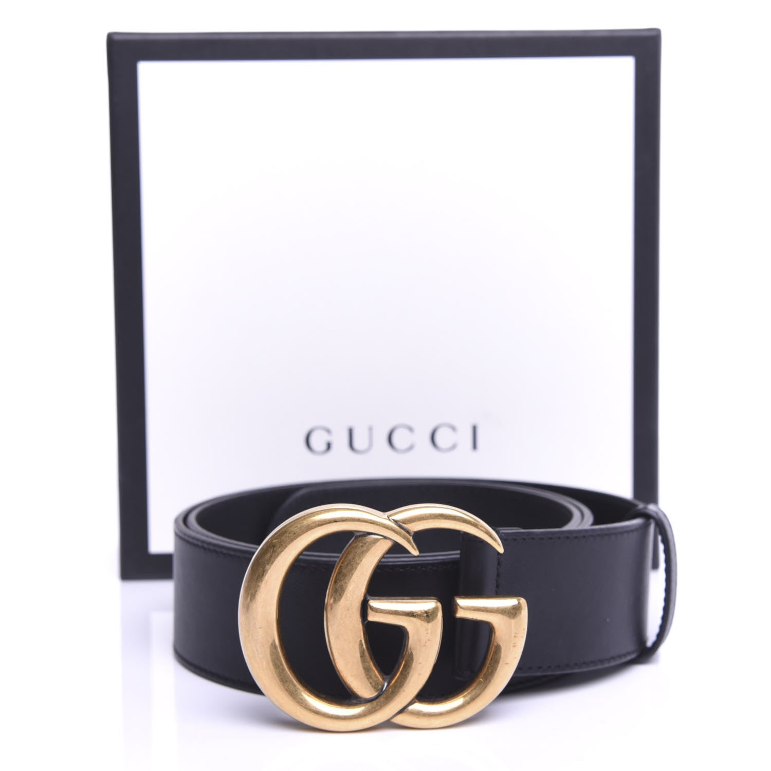 Gucci Calfskin Double G 40mm Belt 85 34 Black 3 of 5