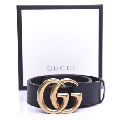 Gucci Calfskin Double G 40mm Belt 85 34 Black 3 of 5