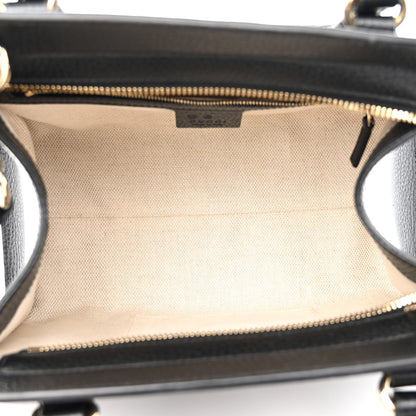 Gucci Dollar Calfskin Medium Soho Top Handle Satchel Black 5 of 10