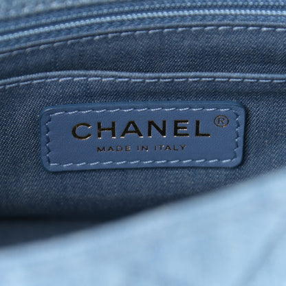 Chanel Denim Quilted Mini Pearl Crush Flap Blue 8 of 11