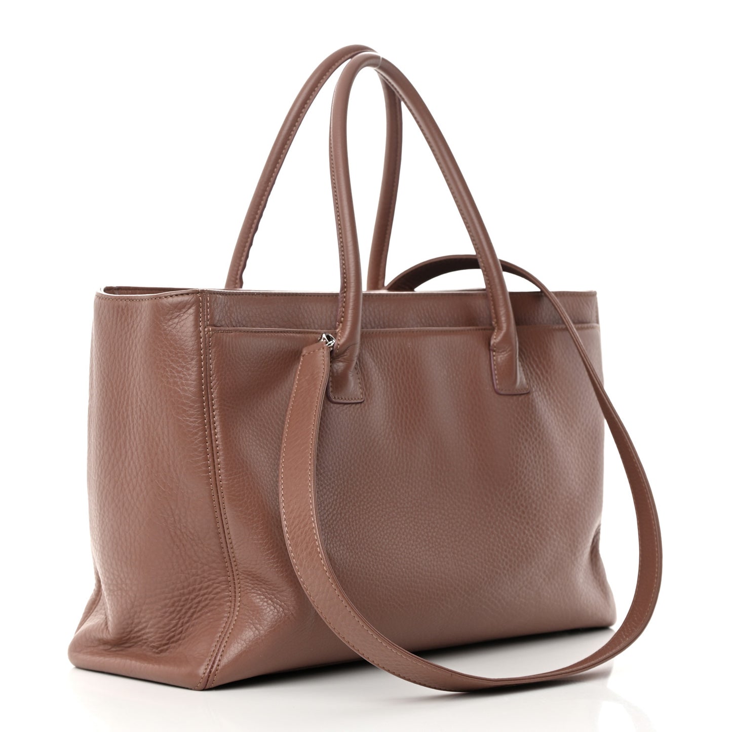 Calfskin XL Cerf Executive Shopper Tote Mauve