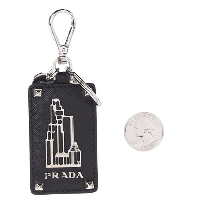 Prada Saffiano Skyscraper Keychain Black 2 of 2