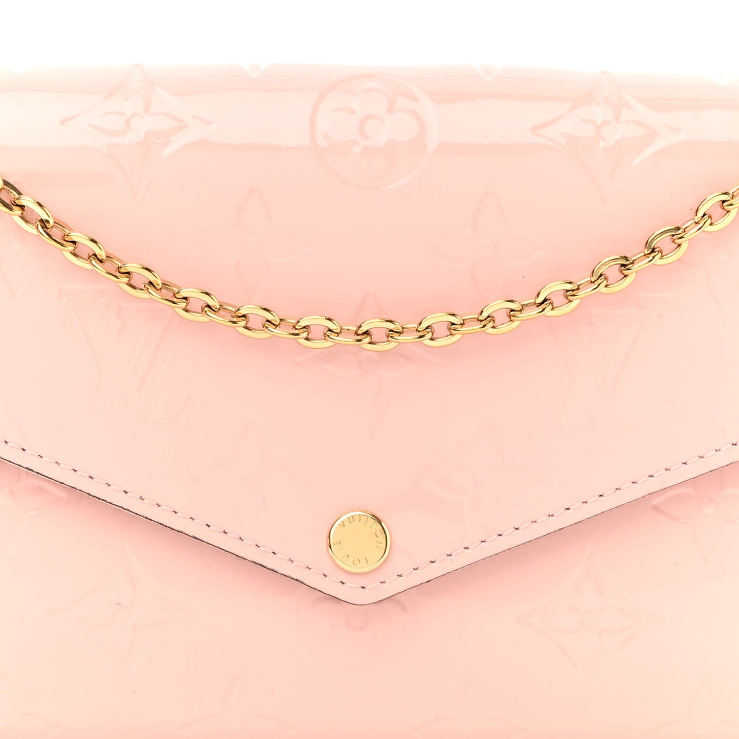 Vernis Pochette Felicie Chain Wallet Rose Ballerine