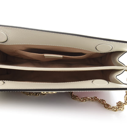 Gucci GG Supreme Monogram Flora Web Small Ophidia Chain Shoulder Bag White 4 of 11