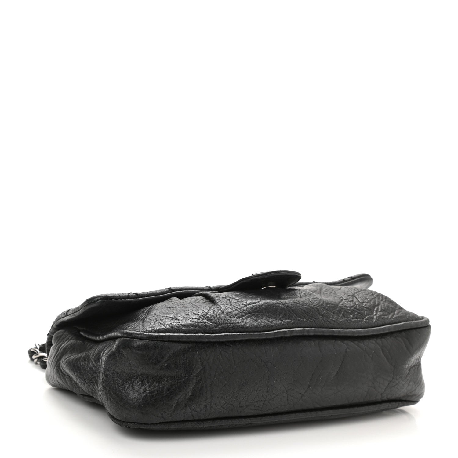 Chanel Distressed Lambskin Lady Braid Flap Black 4 of 10