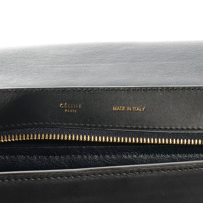 Celine Calfskin and Suede Small Trapeze Navy Blue 6 of 7