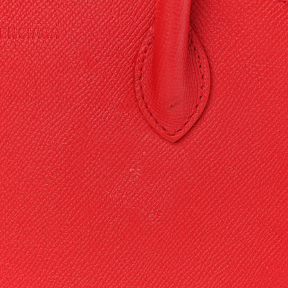 Balenciaga Grained Calfskin S Ville Top Handle Bag Rouge Coquelicot 12 of 15