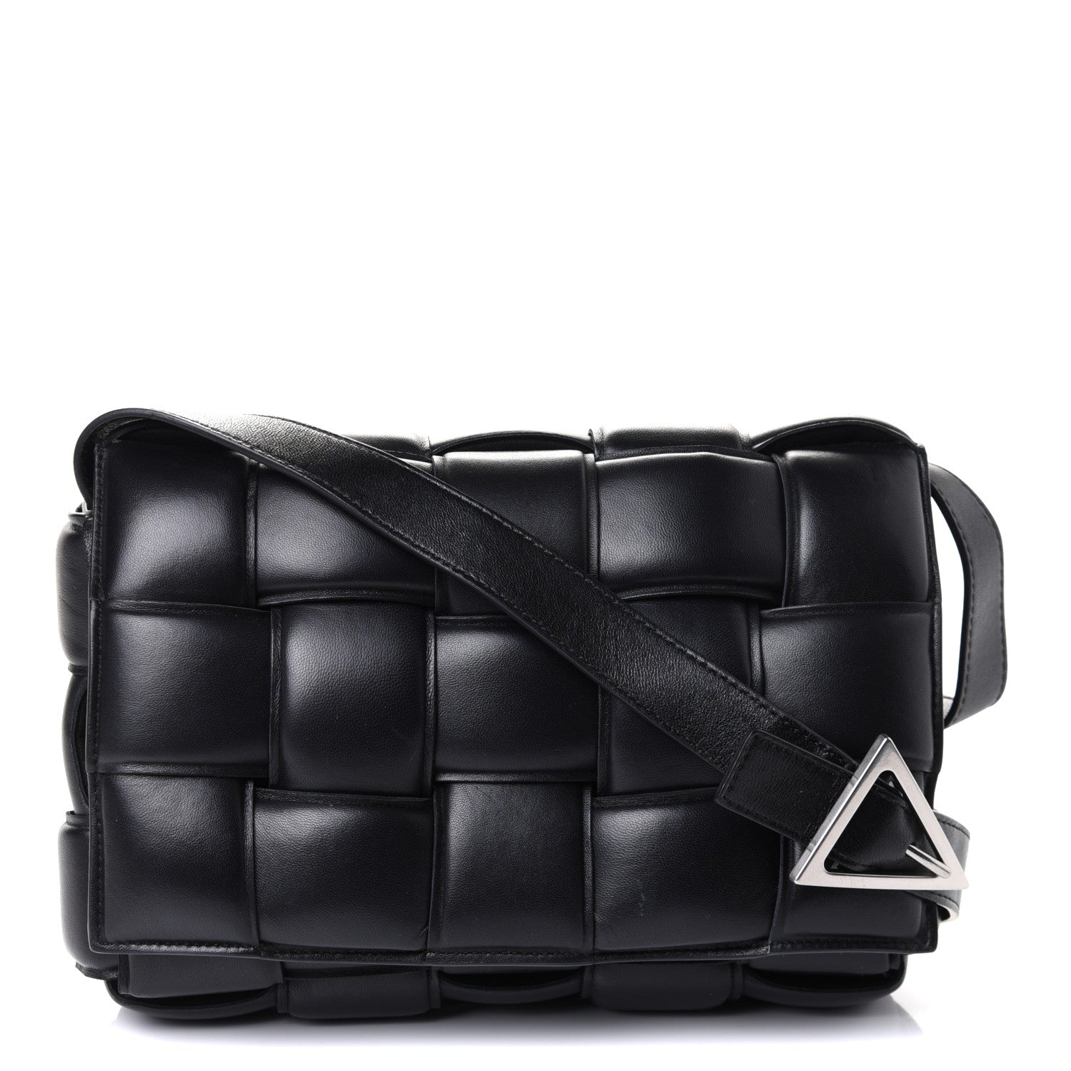 Bottega Veneta Nappa Maxi Intreccio Padded Cassette Crossbody Bag Black 1 of 4