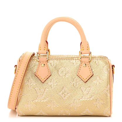 Louis Vuitton Monoglam Nano Speedy Beige 1 of 10