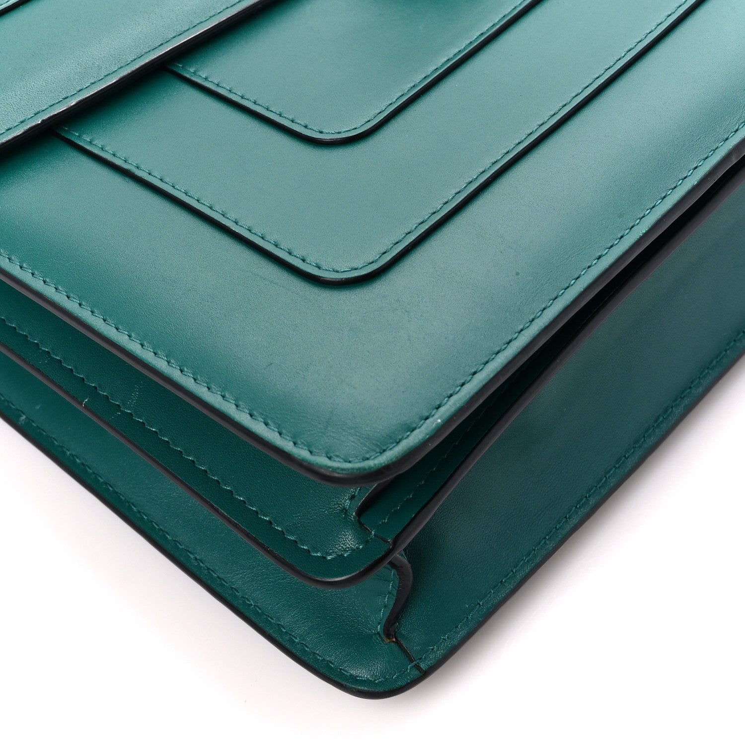 Bulgari Calfskin Serpenti Forever Crossbody Emerald Green 13 of 14
