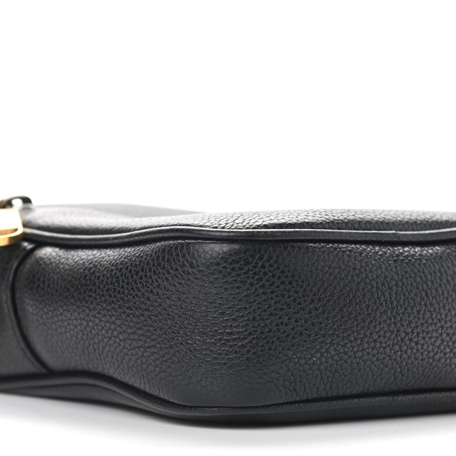 Gucci Grained Calfskin Mini Logo Messenger Bag Black 9 of 10