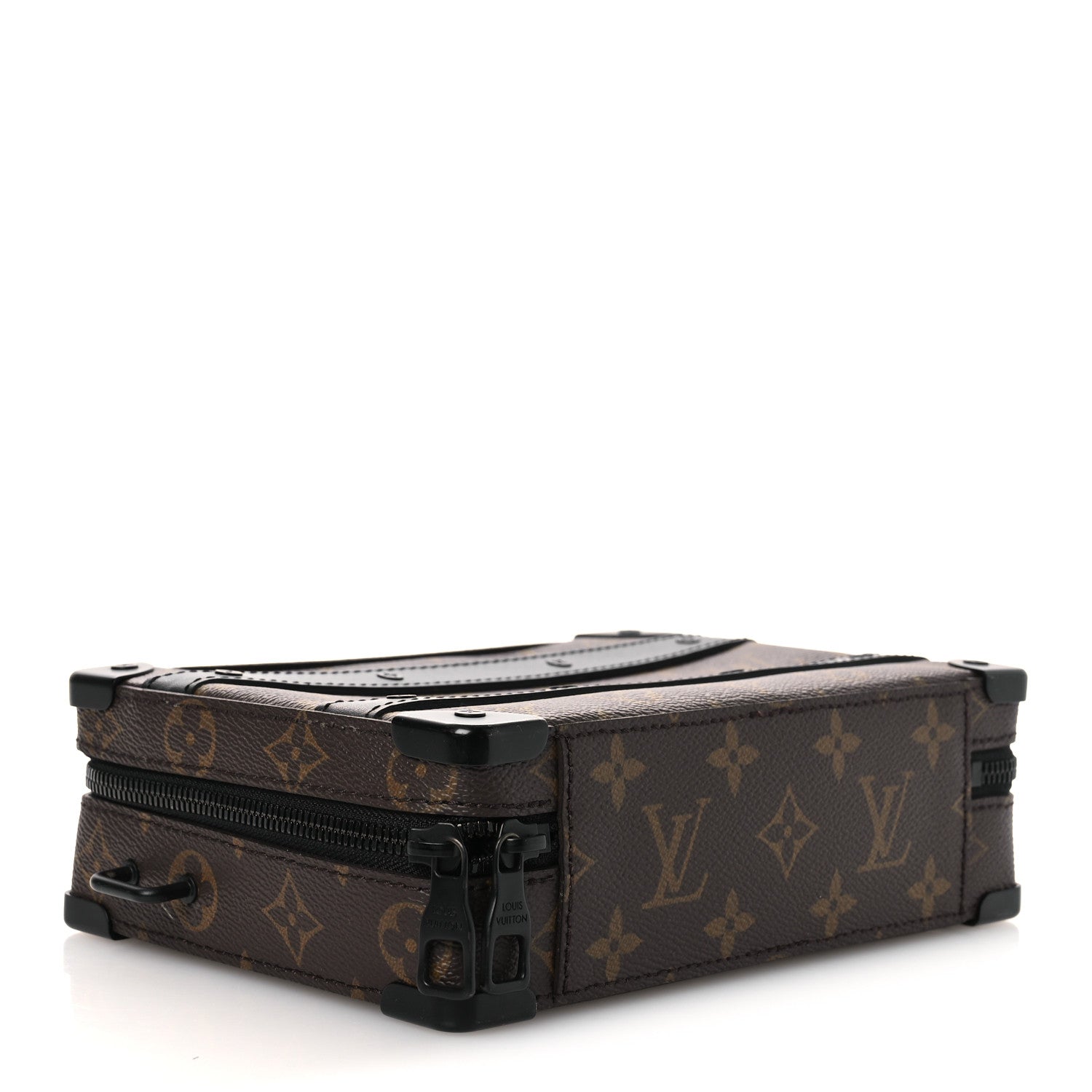 Louis Vuitton Monogram Macassar Handle Soft Trunk Black 3 of 12