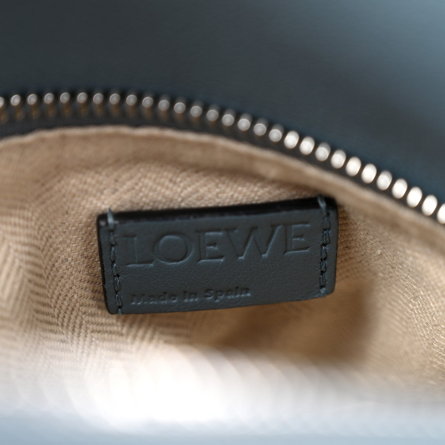 Loewe Calfskin Small Puzzle Bag Stone Blue 6 of 13