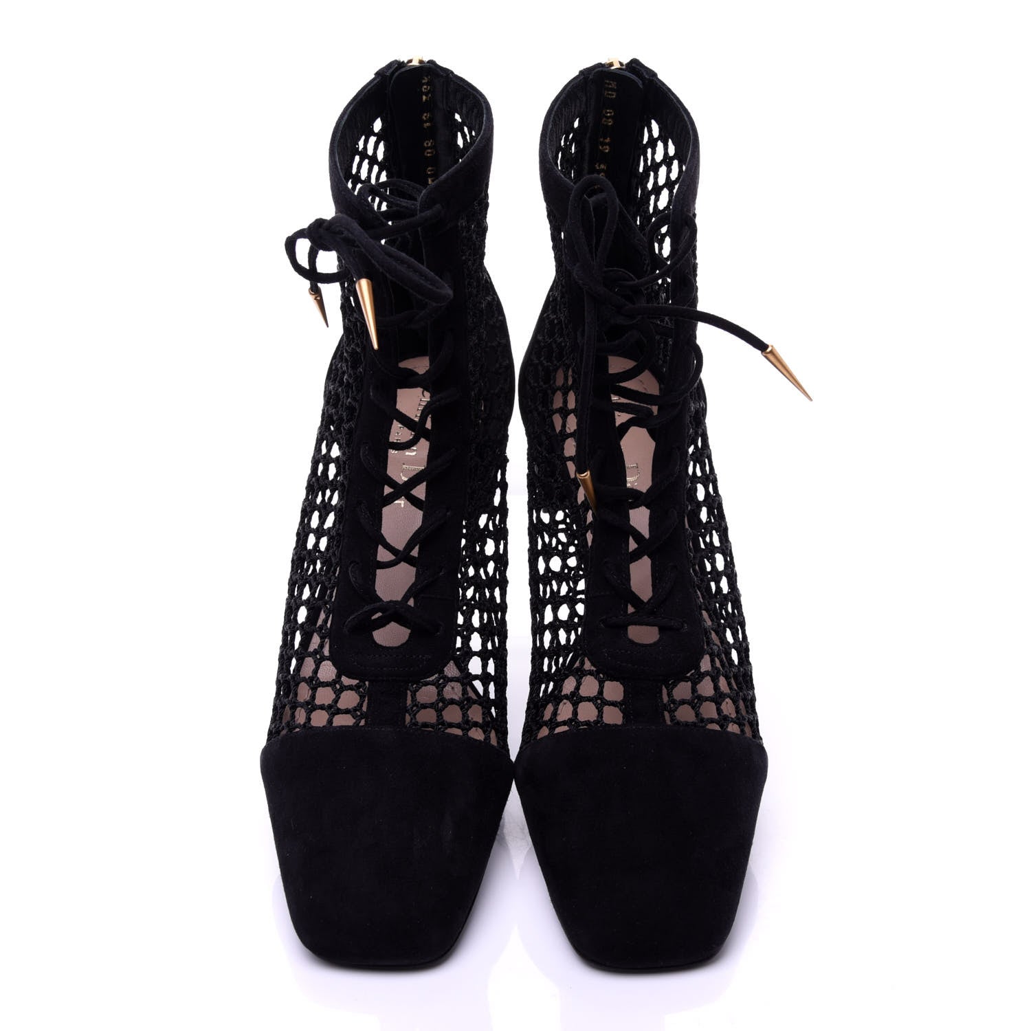 Christian Dior Suede Resille Naughtily-D 30mm Ankle Boots 39.5 Black 6 of 11