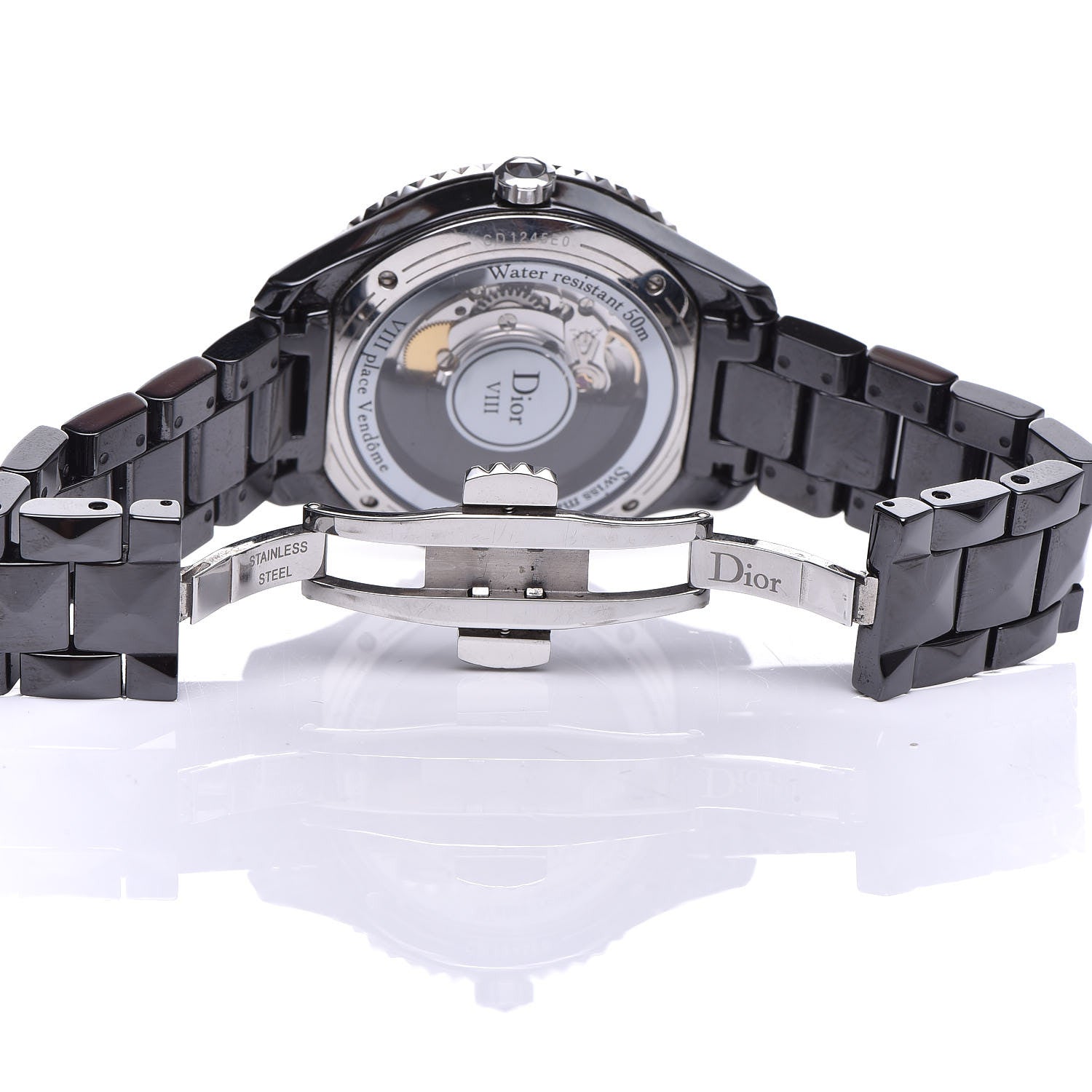 Christian Dior Stainless Steel Ceramic 38mm Dior VIII Automatic Watch Black 6 of 6