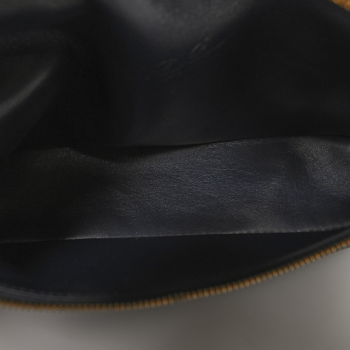 Grained Calfskin L19 Extra Pocket Pouch Navy Blue