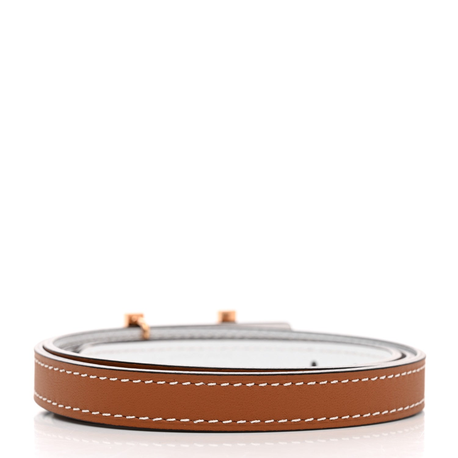 Hermes Swift Epsom 13mm Focus Medor Laquee Belt Gold White 2 of 8