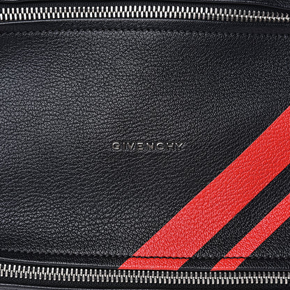 Givenchy Sugar Goatskin Striped Small Pandora Red Black 8 of 10