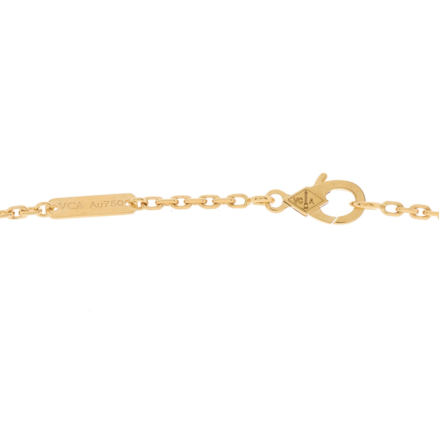18K Yellow Gold Trace Chain Necklace 70cm