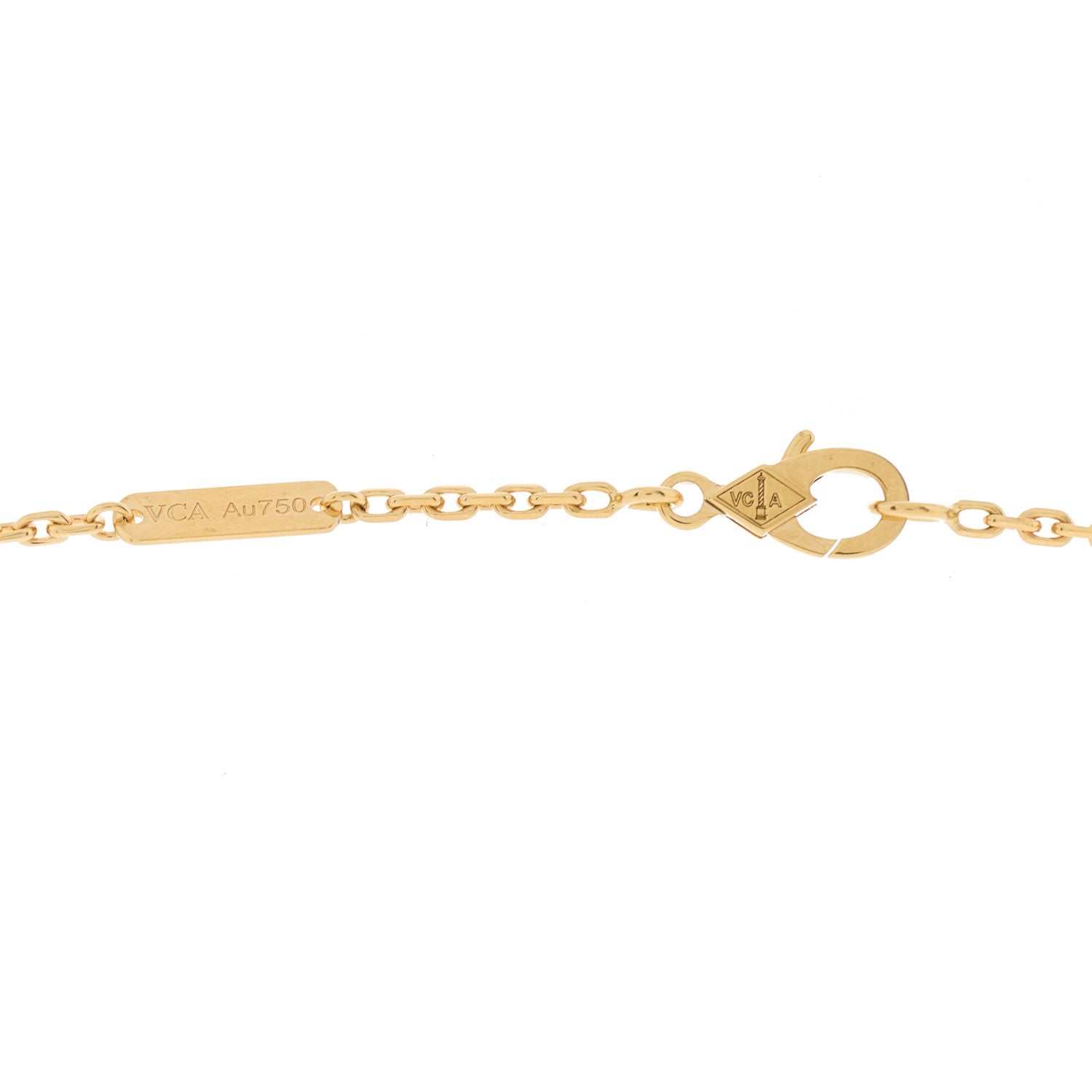 Van Cleef & Arpels 18K Yellow Gold Trace Chain Necklace 70cm 5 of 5