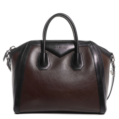 Givenchy Calfskin Medium Bi-Color Antigona Brown Black 1 of 12