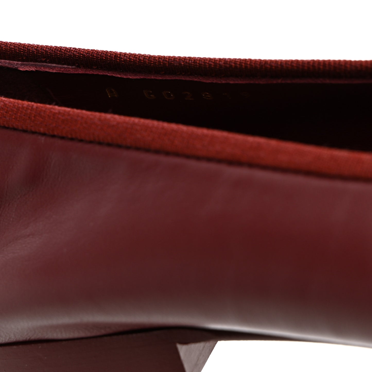 Lambskin Cap Toe CC Ballerina Flats 37.5 Burgundy Pink