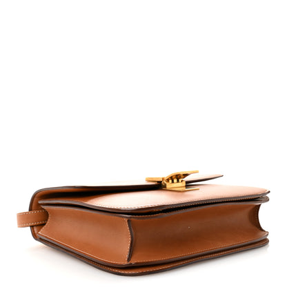 Celine Natural Calfskin Medium Classic Box Flap Bag Tan 4 of 13
