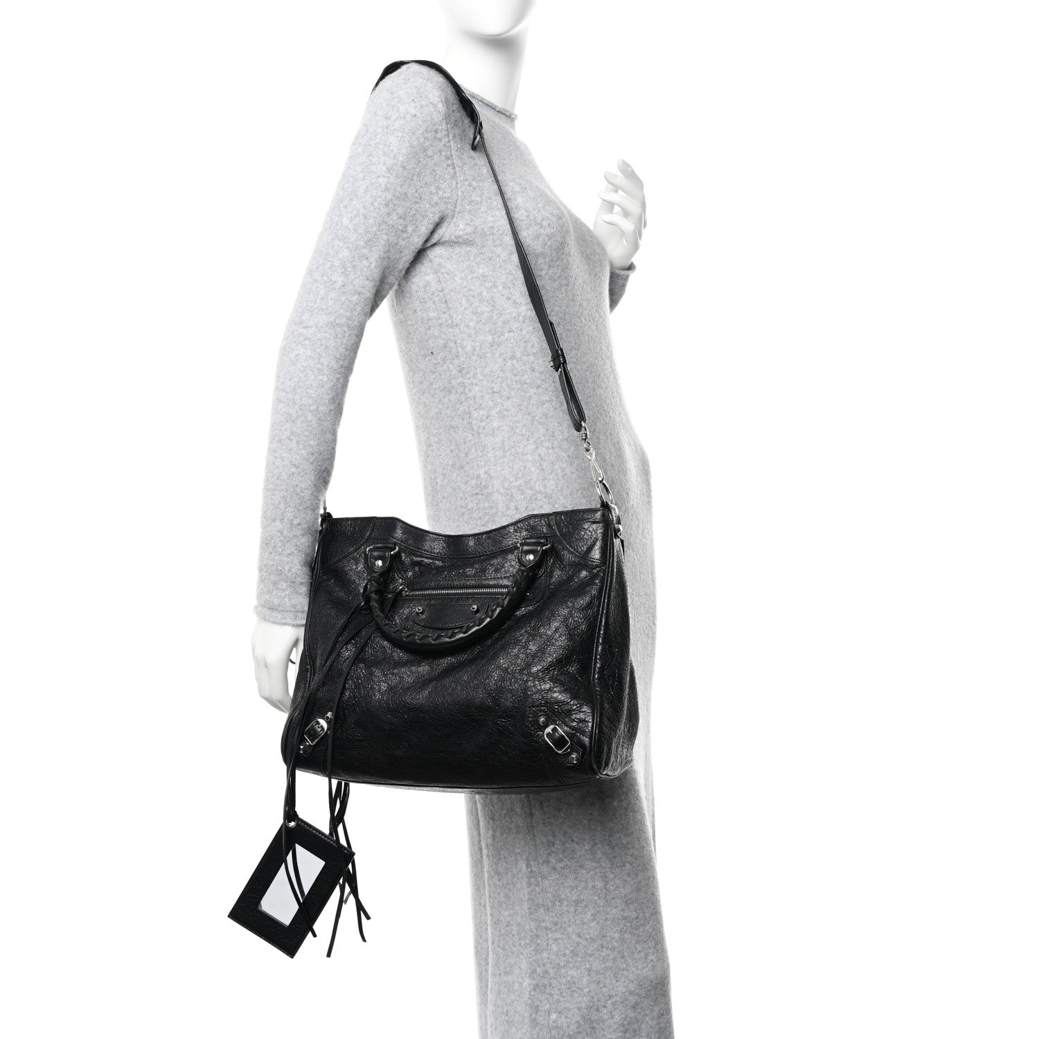 Balenciaga Agneau Classic Silver Hardware Velo Black 2 of 17