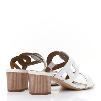 Hermes Nappa Bikini Sandals 36 White 4 of 7