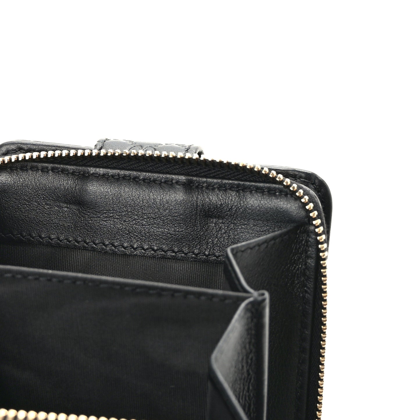 Microguccissima Compact Wallet Black