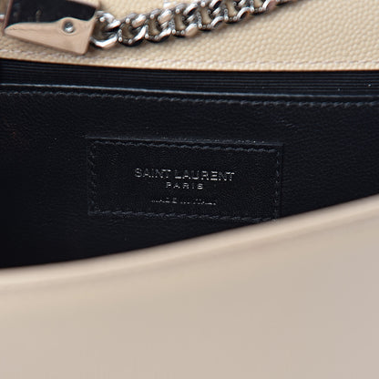 Saint Laurent Grain De Poudre Small Monogram Kate Satchel Nude Powder 7 of 14
