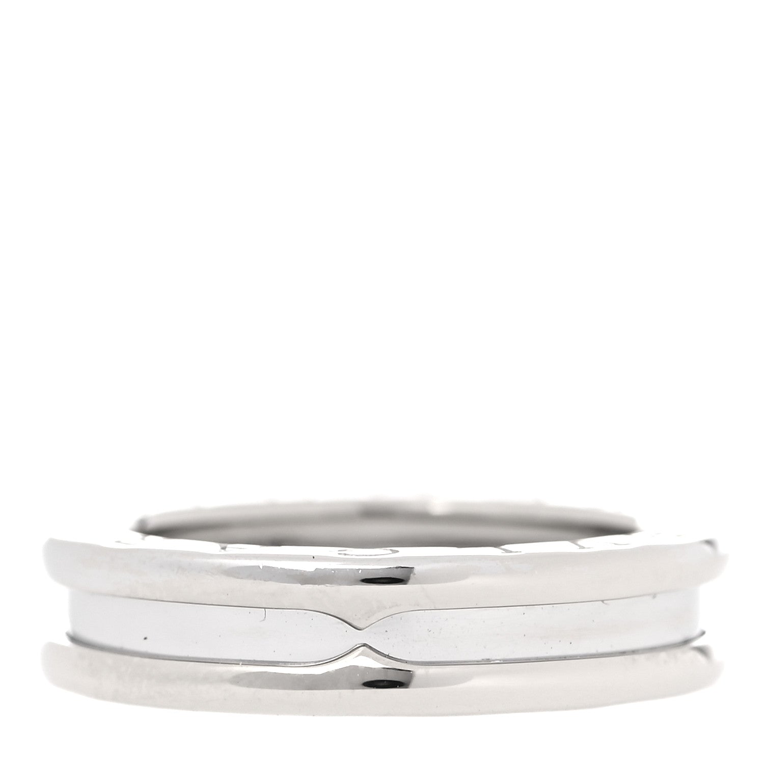 Bulgari 18K White Gold B.Zero1 One-Band Ring 48 4.5 1 of 5