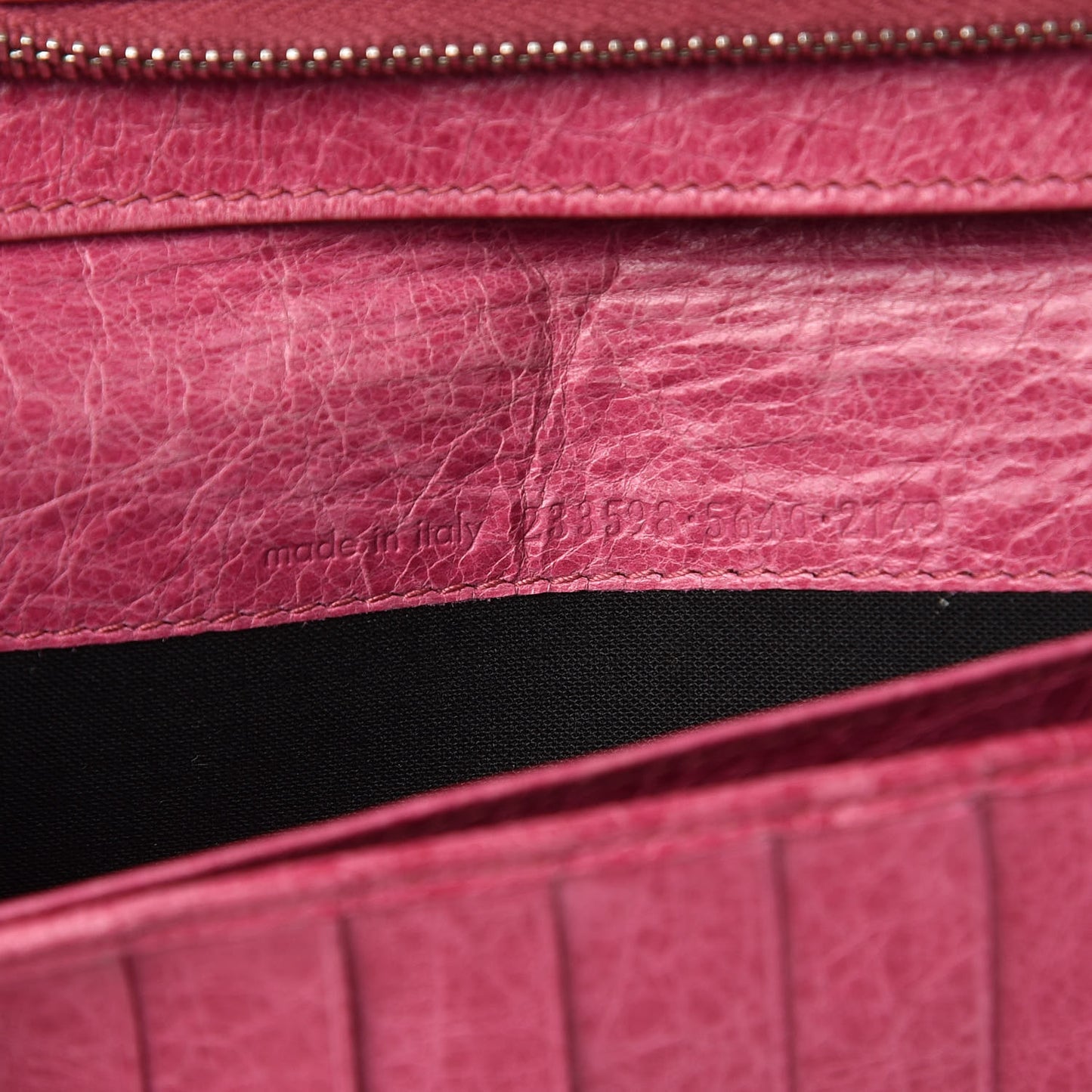 Agneau Giant 12 Silver Hardware Compagnon Wallet Sorbet
