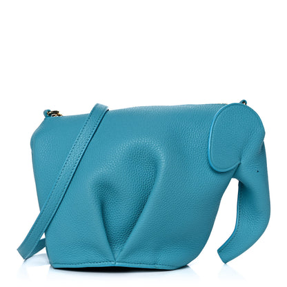 Loewe Calfskin Mini Elephant Crossbody Bag Turquoise 1 of 11