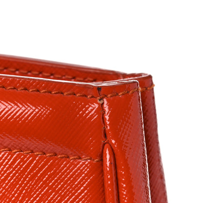 Prada Saffiano Vernice Parabole Tote Arancio 15 of 20