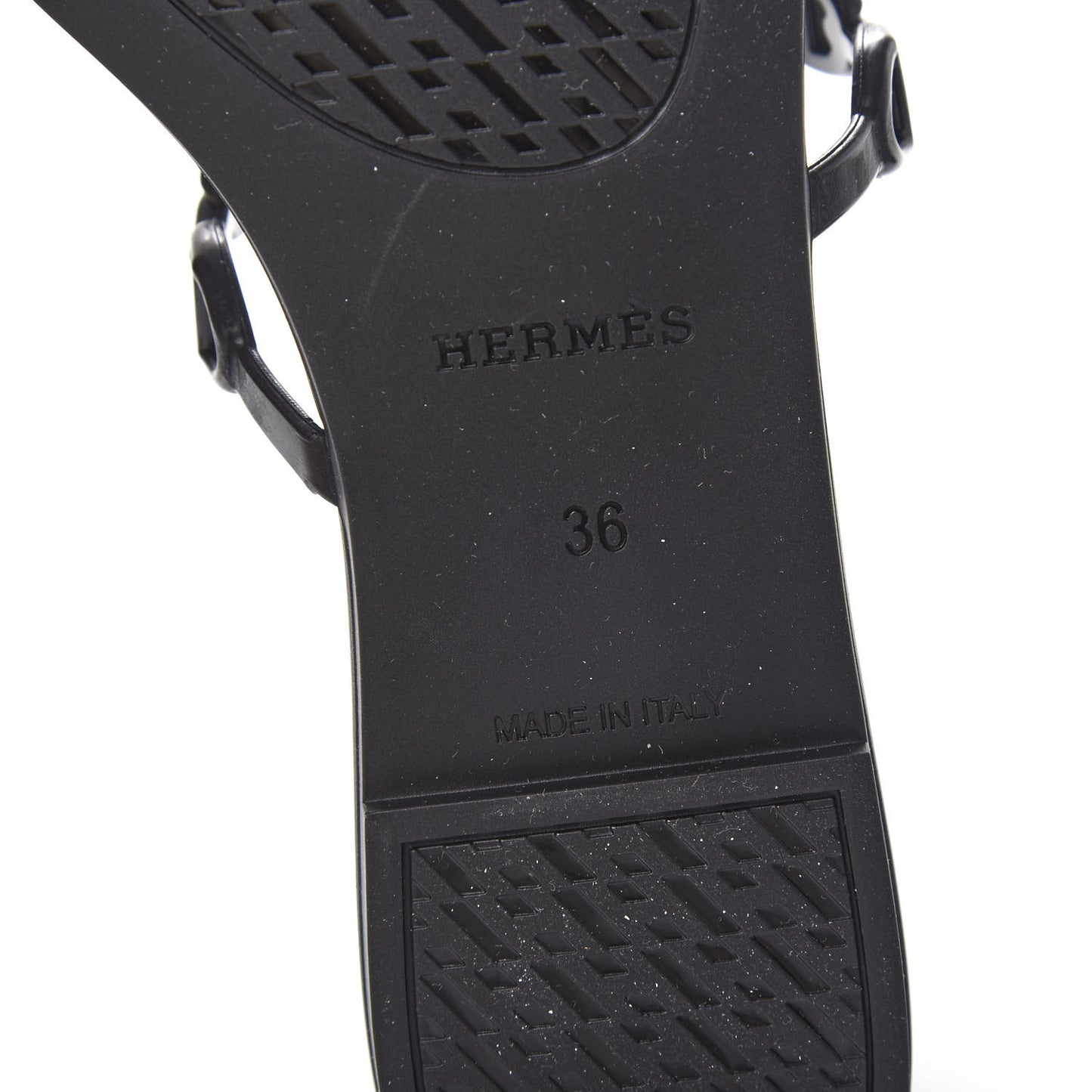 Rubber Chaine d'Ancre Rivage Sandals 36 Black