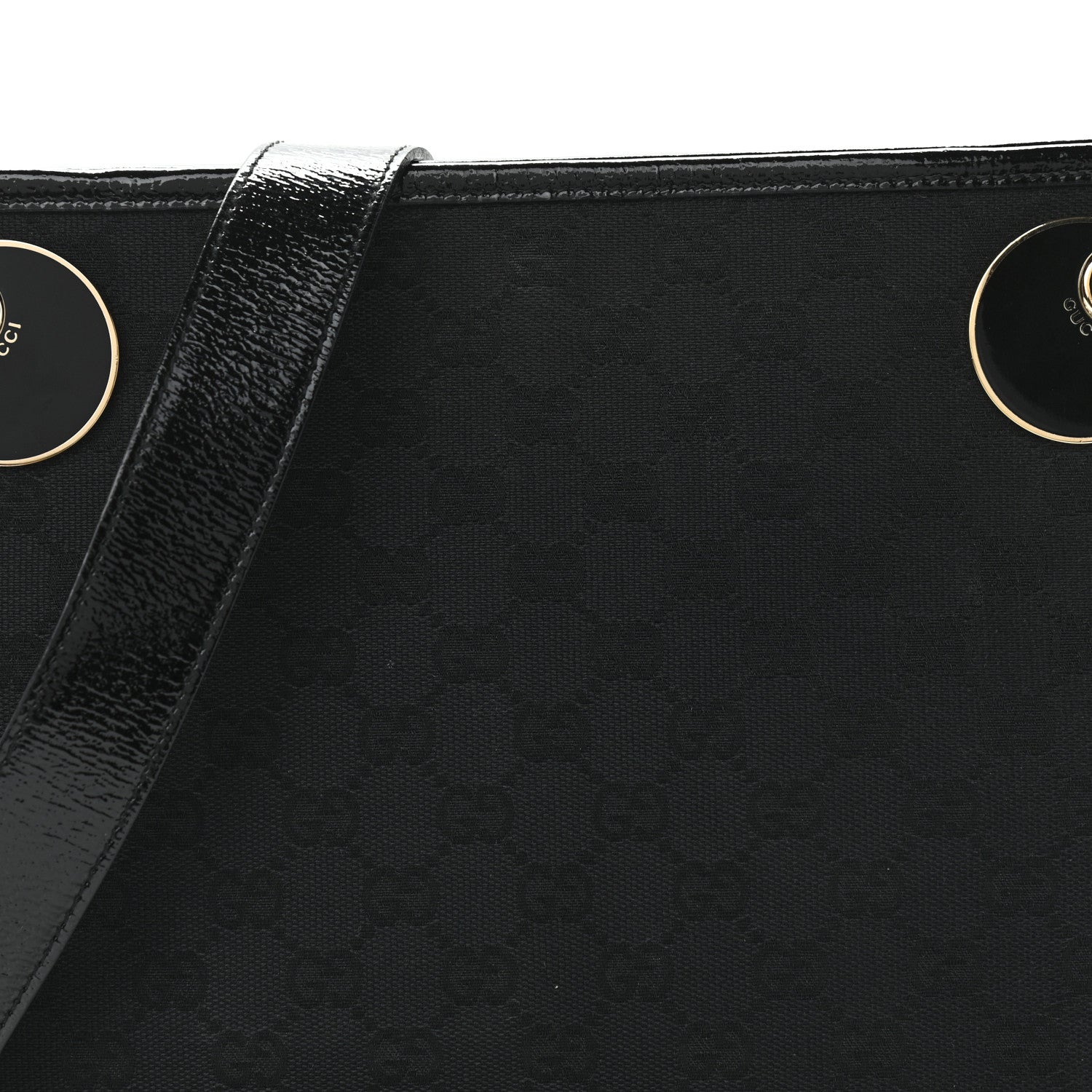 Gucci Monogram Eclipse Messenger Bag Black 7 of 9