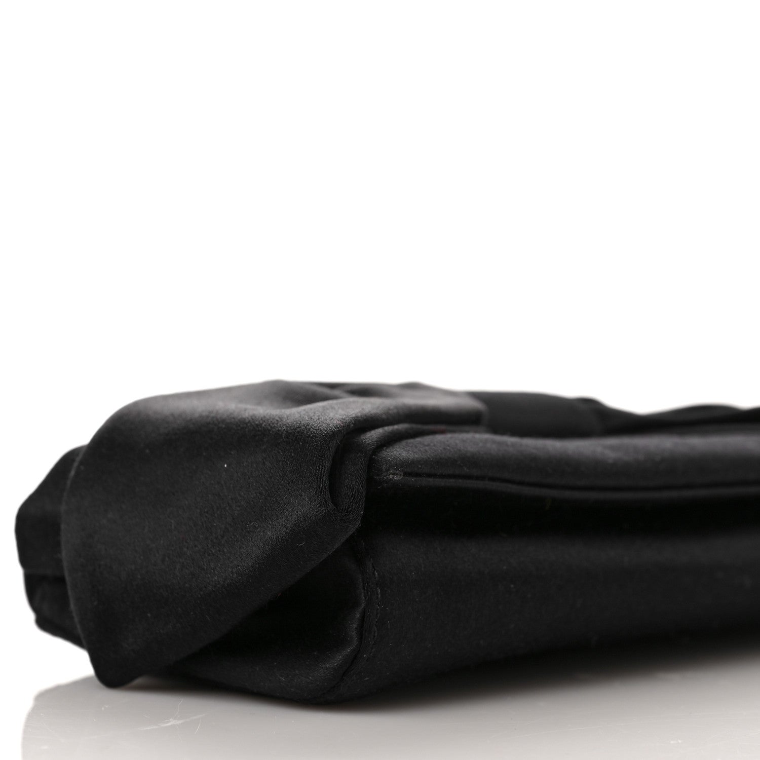 Christian Louboutin Satin Bow Clutch Black 7 of 8