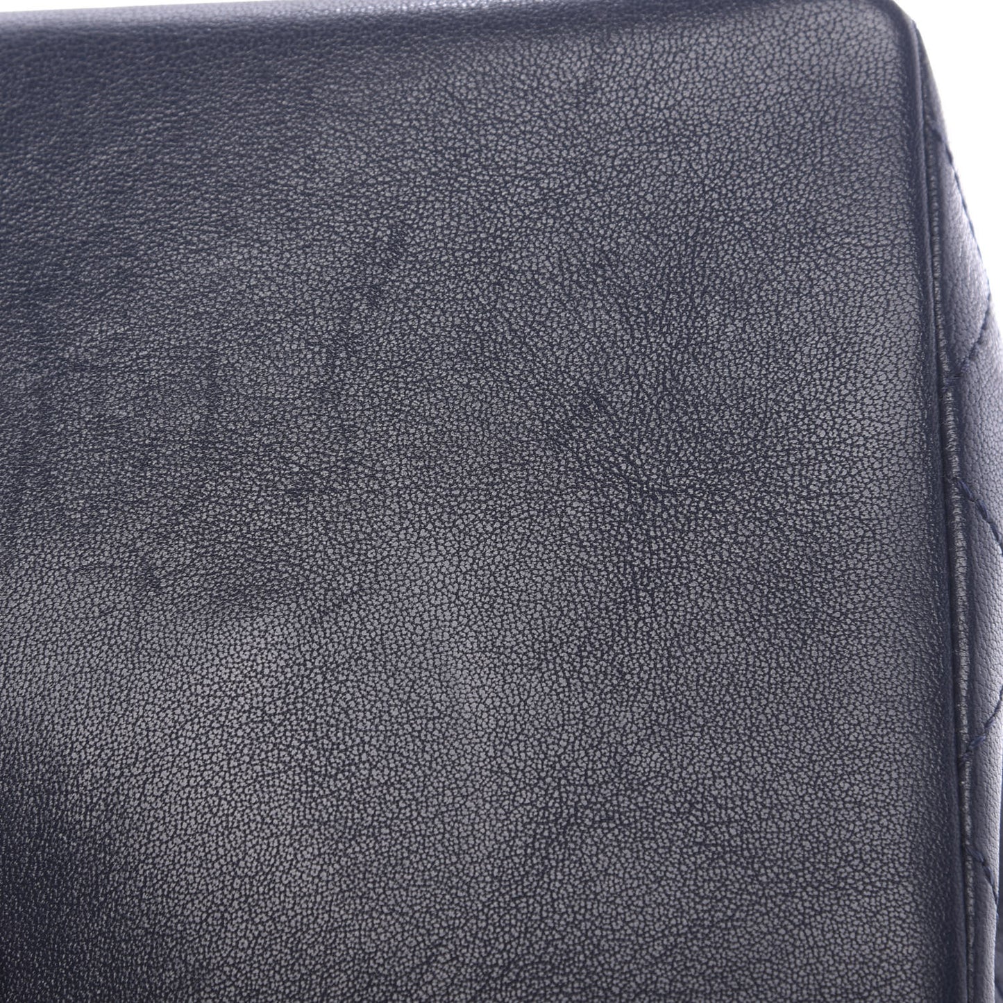 Sheepskin Quilted Medium Vintage Mademoiselle Flap Dark Navy