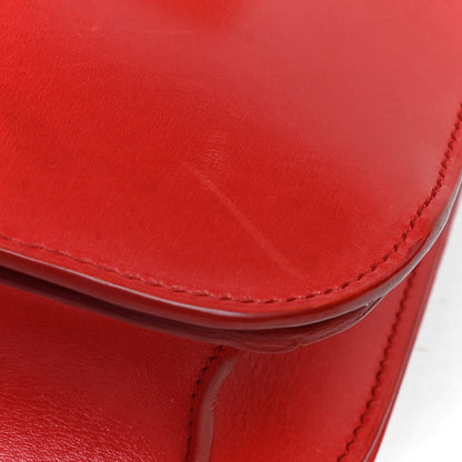 Celine Box Calfskin Medium Classic Box Flap Bag Red 11 of 14