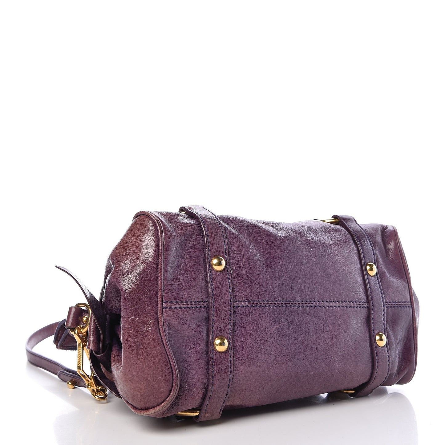 Vitello Lux Mini Bow Bag Viola