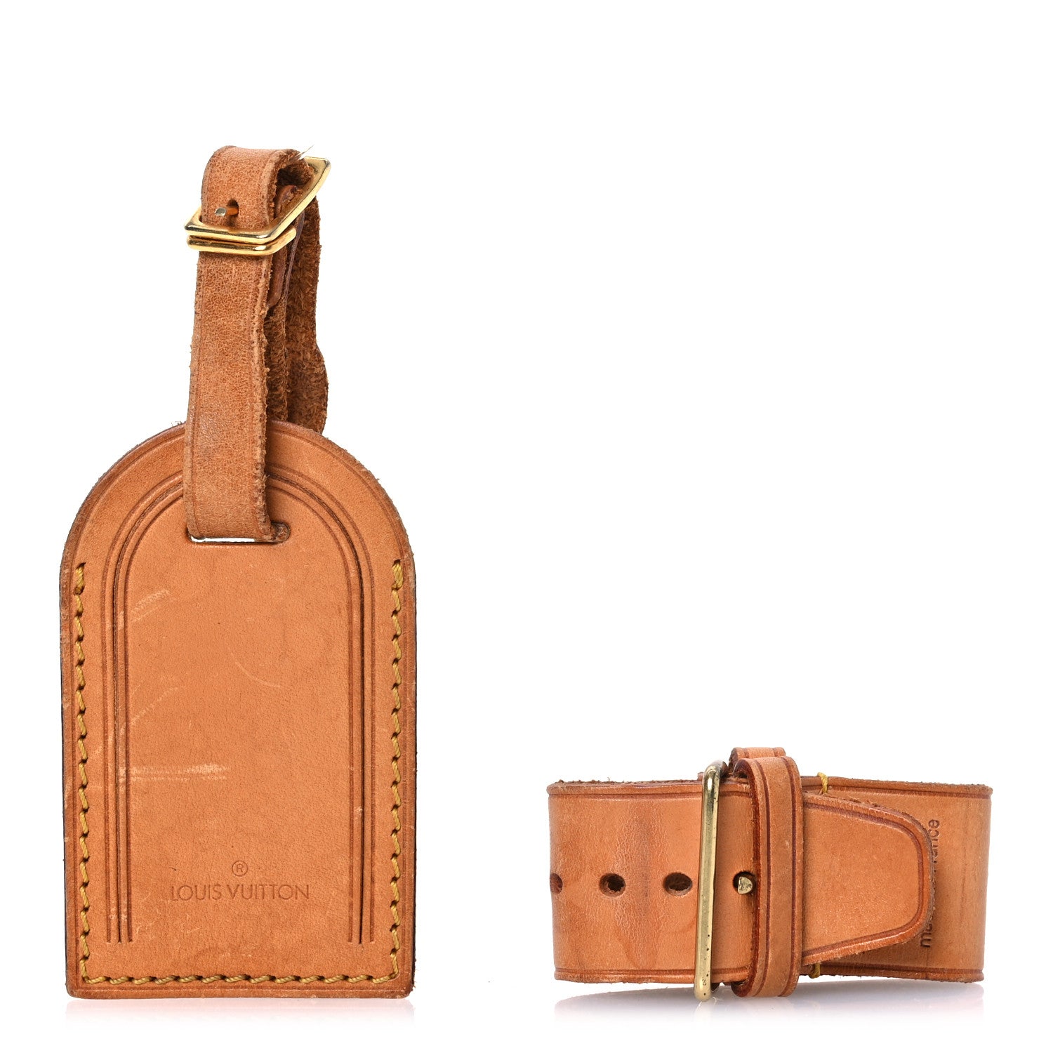 Louis Vuitton Vachetta Luggage Tag and Loop Set 1 of 11