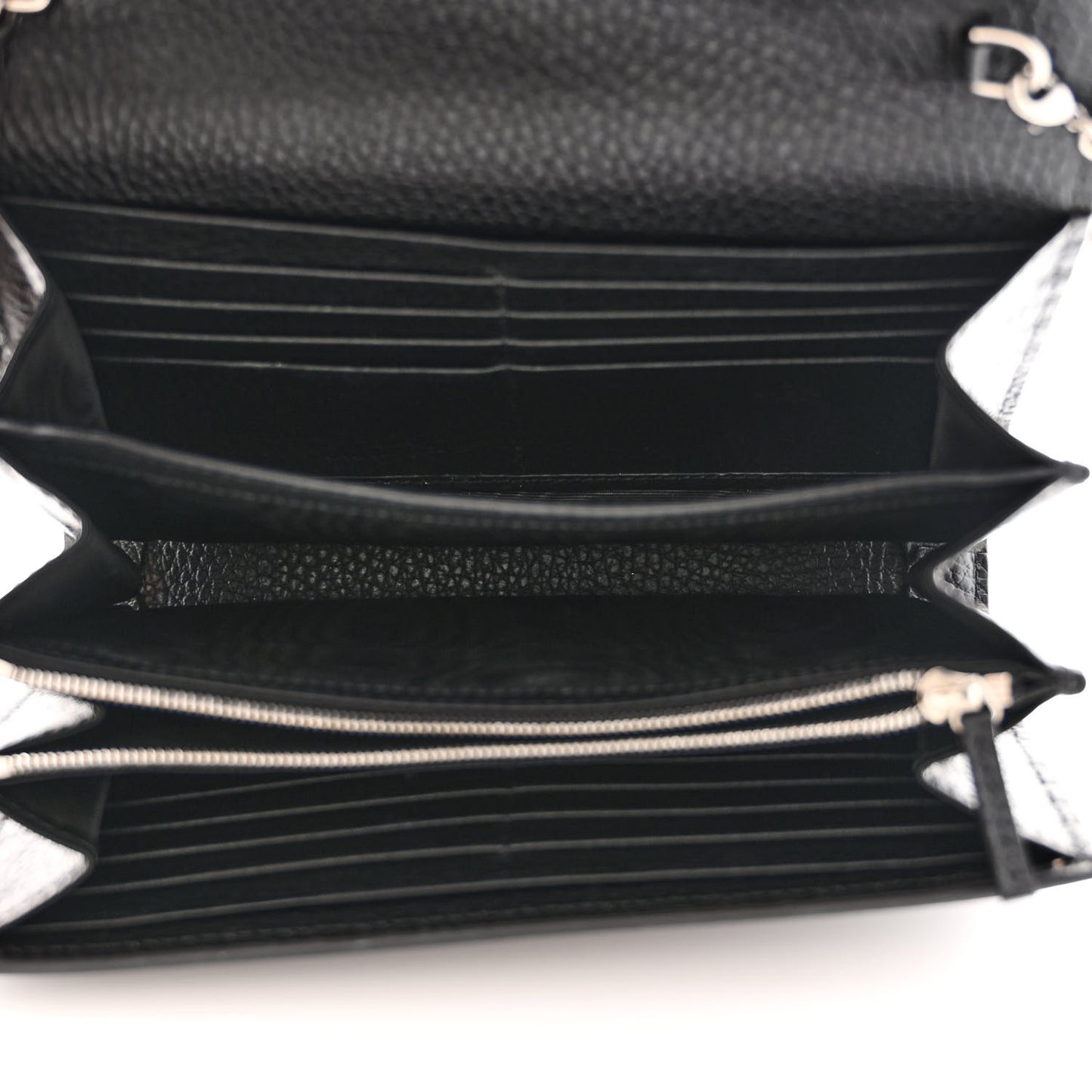 Calfskin Mini Dionysus Chain Wallet Black