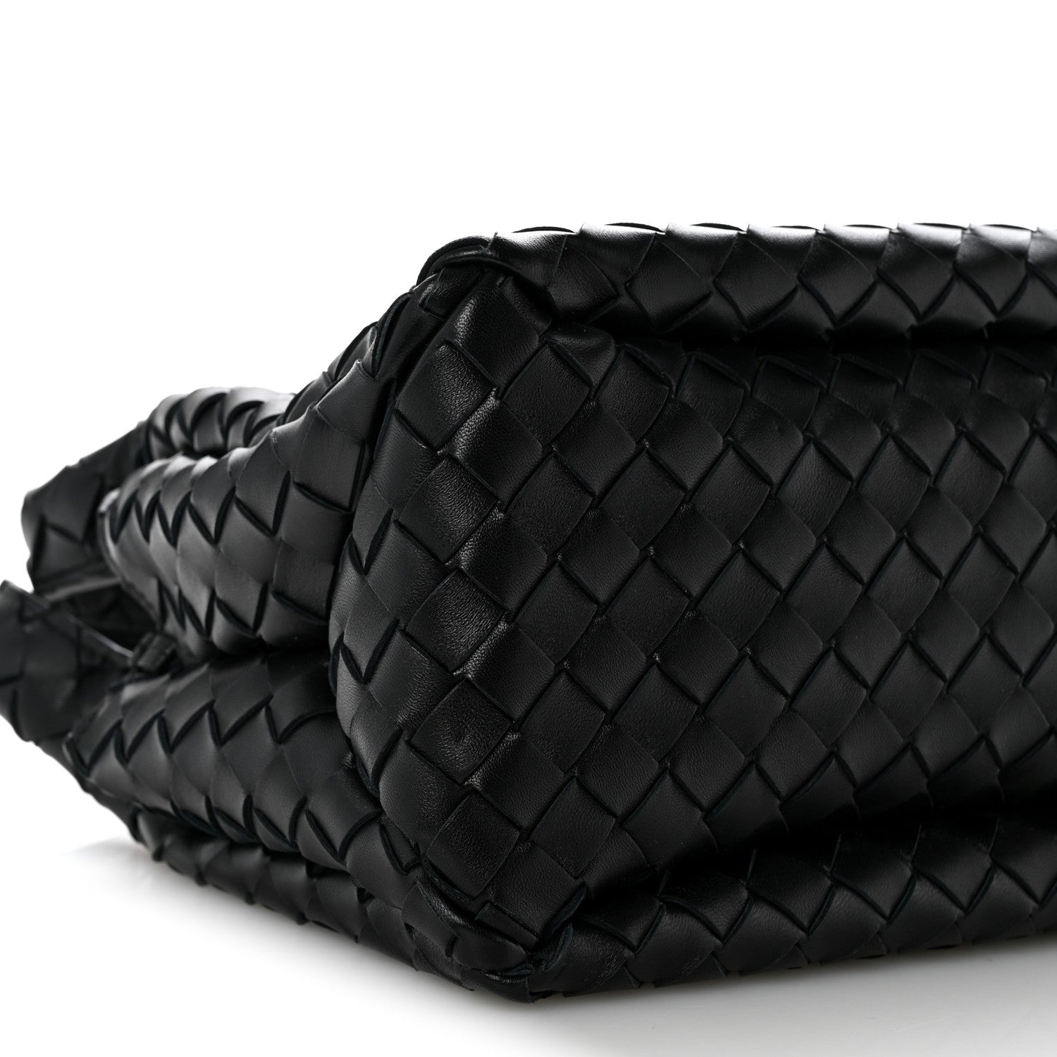 Bottega Veneta Nappa Intrecciato Small Campana Shoulder Bag Black 9 of 11