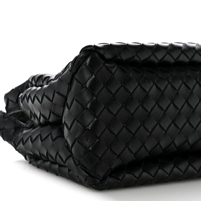 Bottega Veneta Nappa Intrecciato Small Campana Shoulder Bag Black 9 of 11