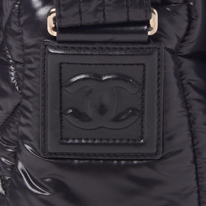 Chanel Nylon Small Coco Cocoon Messenger Bag Black 7 of 10
